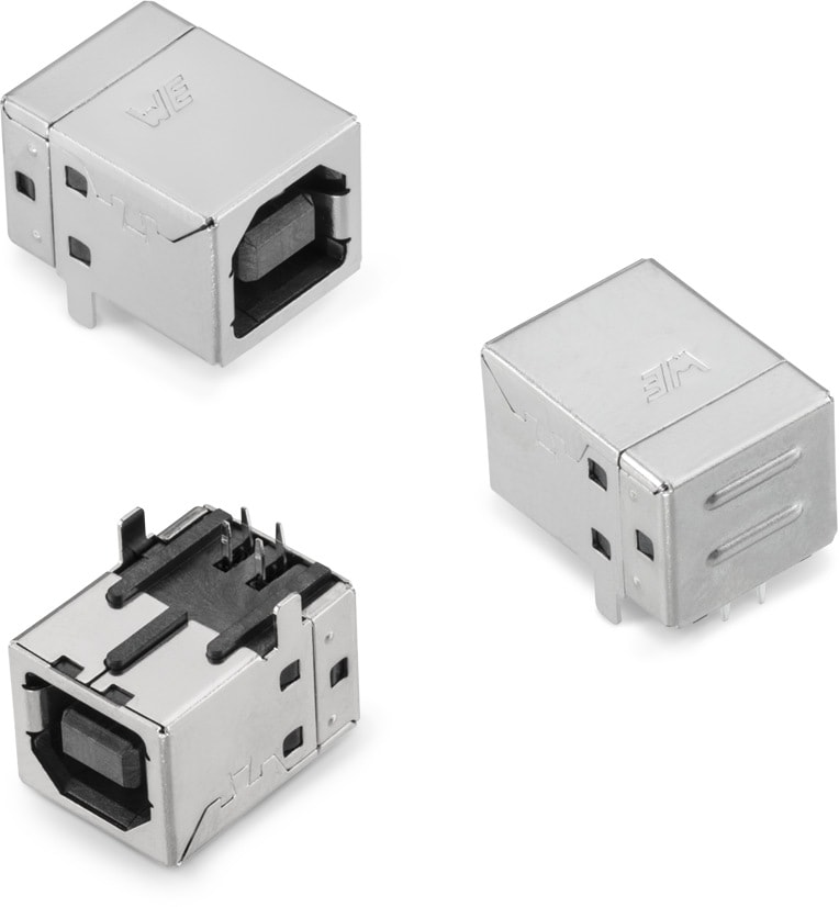 WR-COM USB 2.0 Type B Horizontal THR | Electromechanical Components ...